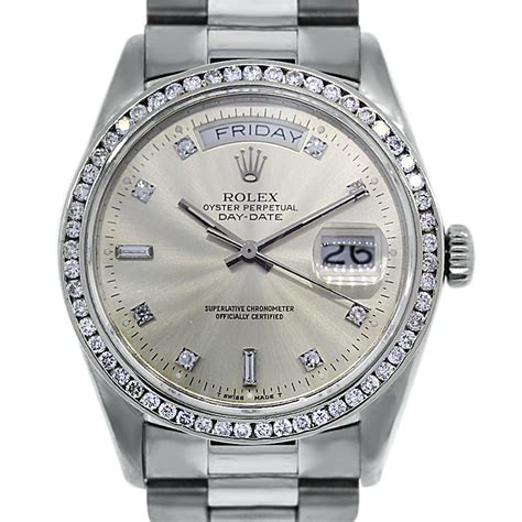 rolex datejust president white gold|rolex datejust 18k white gold.